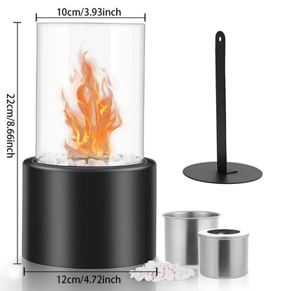 Indoor Fireplace, Desk Fireplace, Tabletop Fireplace, Portable Fireplace, Suitable for Desk, Bedside Table, Balcony Bedroom Home