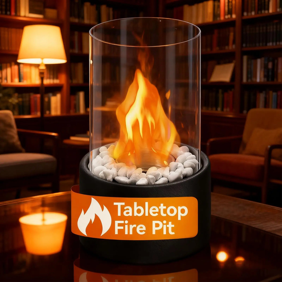 Indoor Fireplace, Desk Fireplace, Tabletop Fireplace, Portable Fireplace, Suitable for Desk, Bedside Table, Balcony Bedroom Home