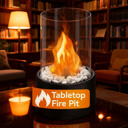 Indoor Fireplace, Desk Fireplace, Tabletop Fireplace, Portable Fireplace, Suitable for Desk, Bedside Table, Balcony Bedroom Home