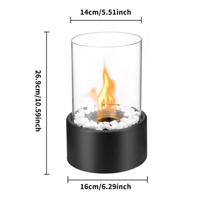 Indoor Fireplace, Desk Fireplace, Tabletop Fireplace, Portable Fireplace, Suitable for Desk, Bedside Table, Balcony Bedroom Home
